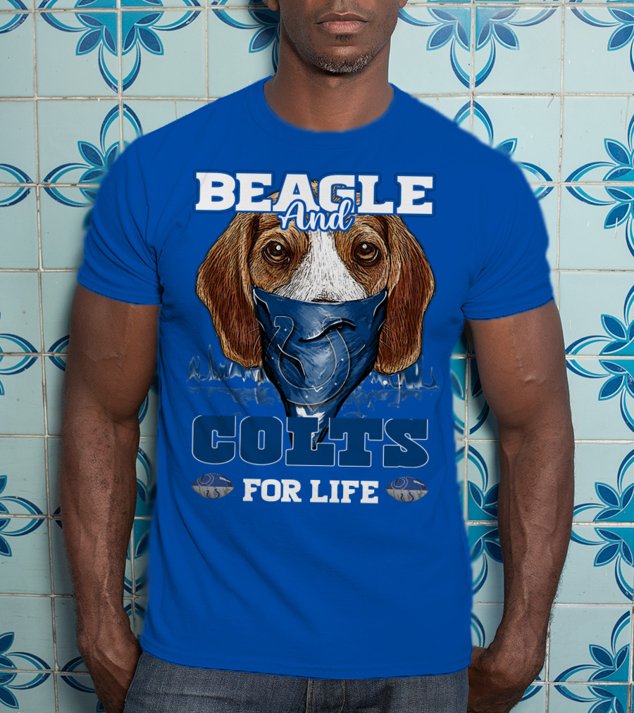Beagle And Colts For Life Indianapolis Colts T-Shirt