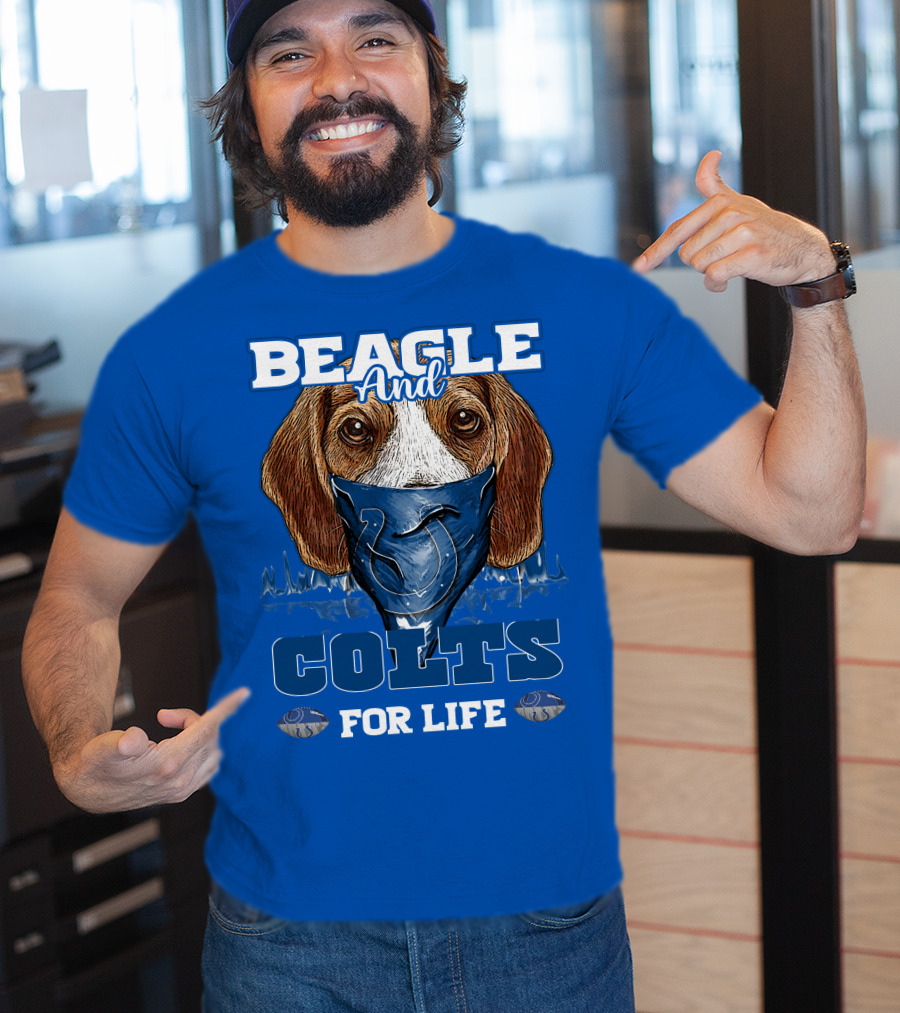 Beagle And Colts For Life Indianapolis Colts T-Shirt
