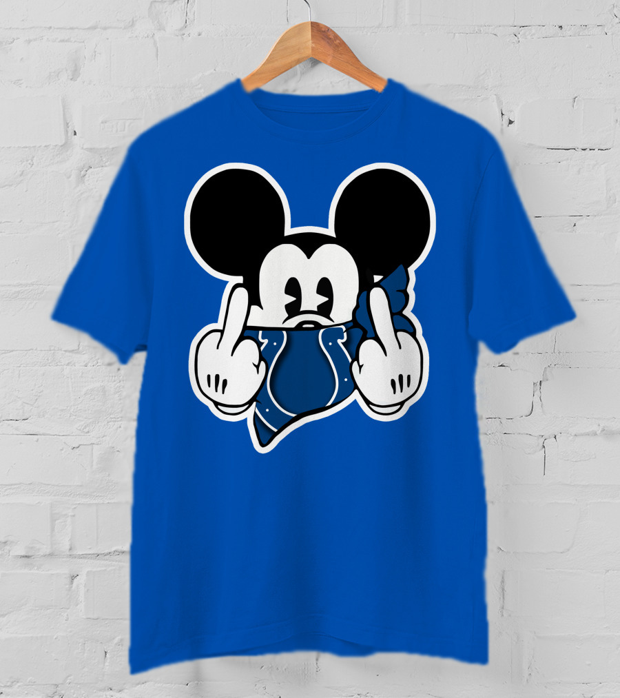 Mickey Mouse Indianapolis Colts Bandana Fan T-Shirt