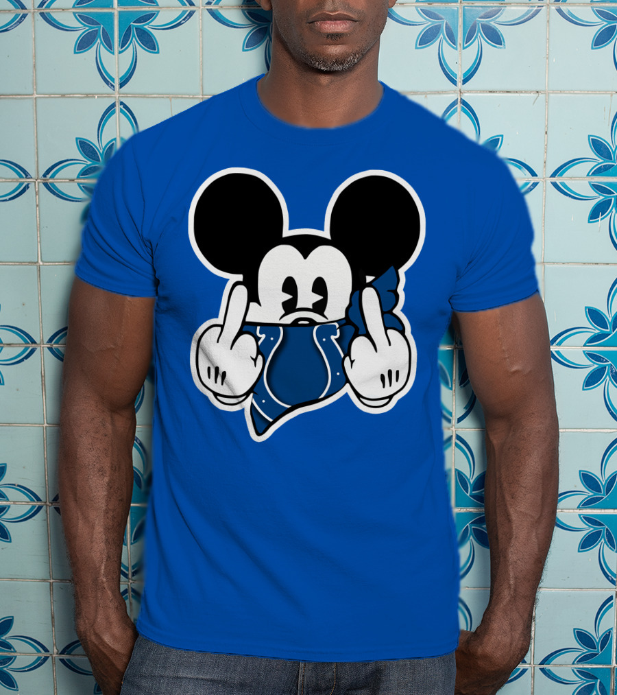 Mickey Mouse Indianapolis Colts Bandana Fan T-Shirt