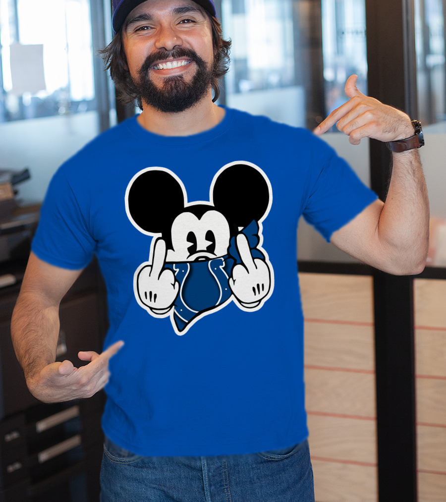 Mickey Mouse Indianapolis Colts Bandana Fan T-Shirt