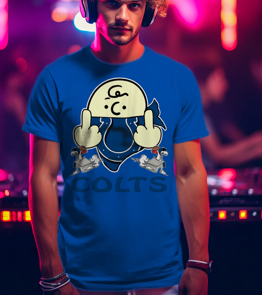 Colts Charlie Brown And Snoopy Indianapolis T-Shirt