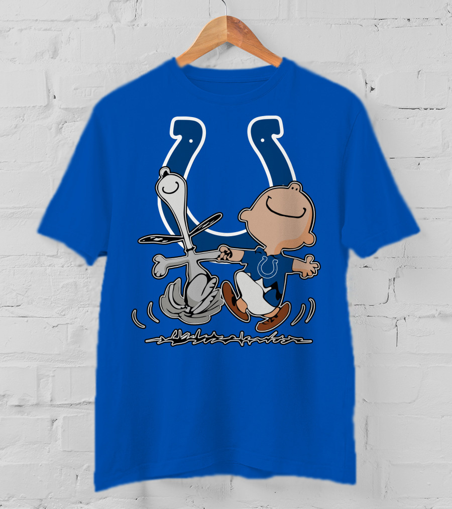 Indianapolis Colts Snoopy And Charlie Brown Dancing T-Shirt
