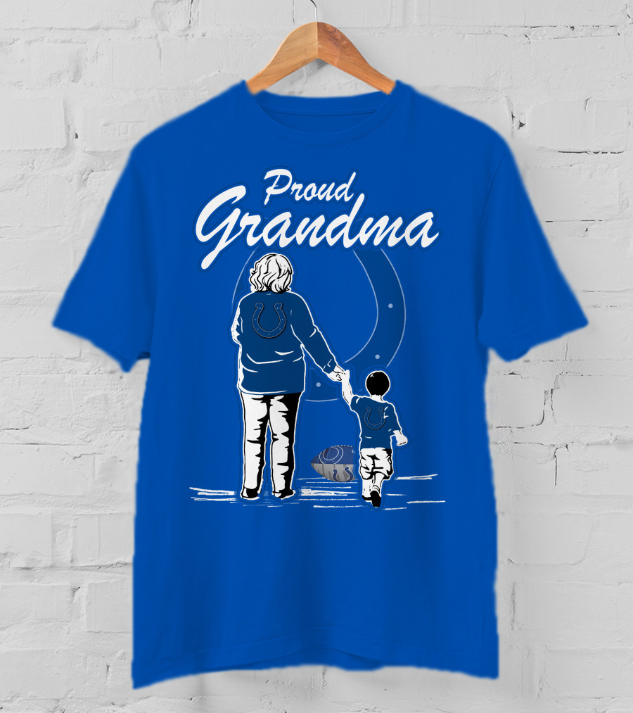 Proud Grandma Indianapolis Colts Fan Connection Commitment T-Shirt