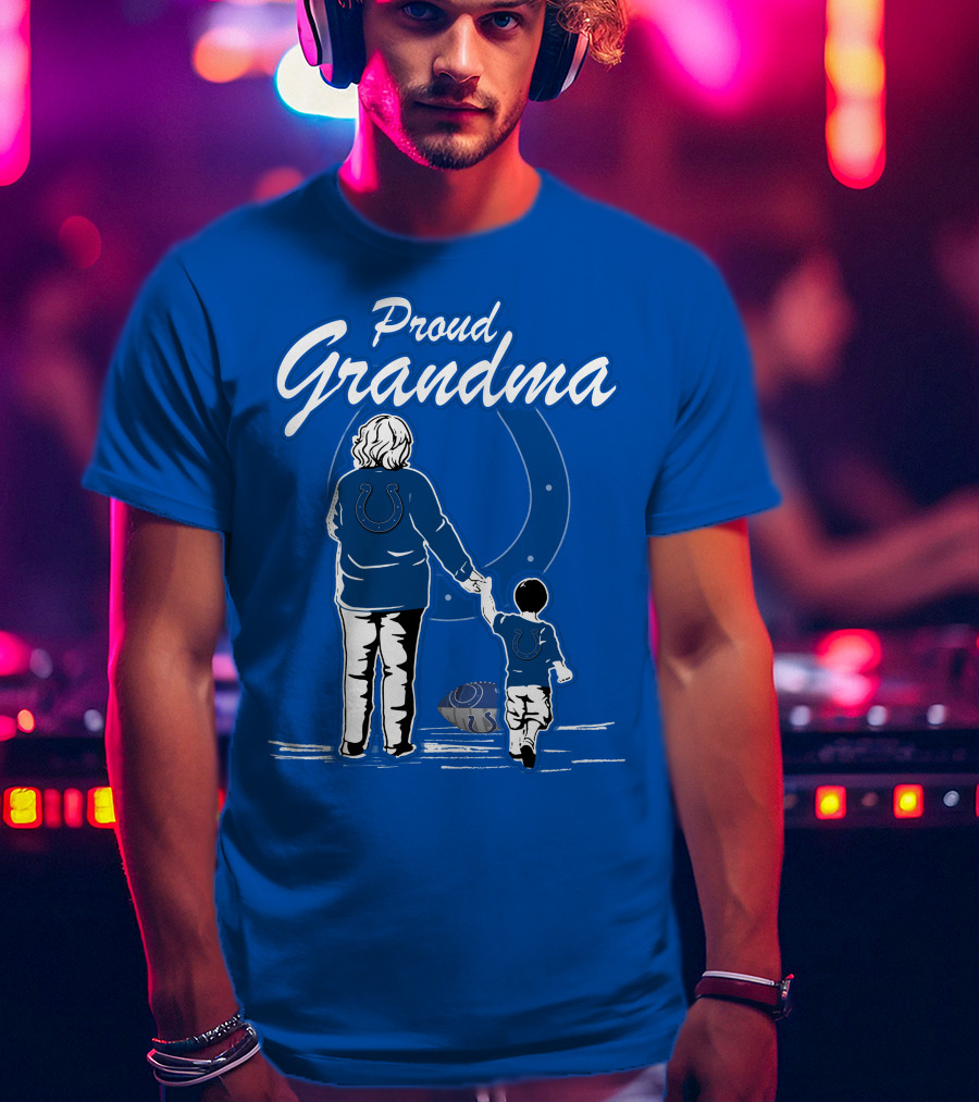 Proud Grandma Indianapolis Colts Fan Connection Commitment T-Shirt