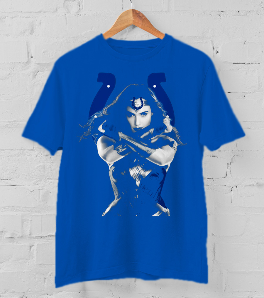 Indianapolis Colts 63 Wonder Woman Logo T-Shirt