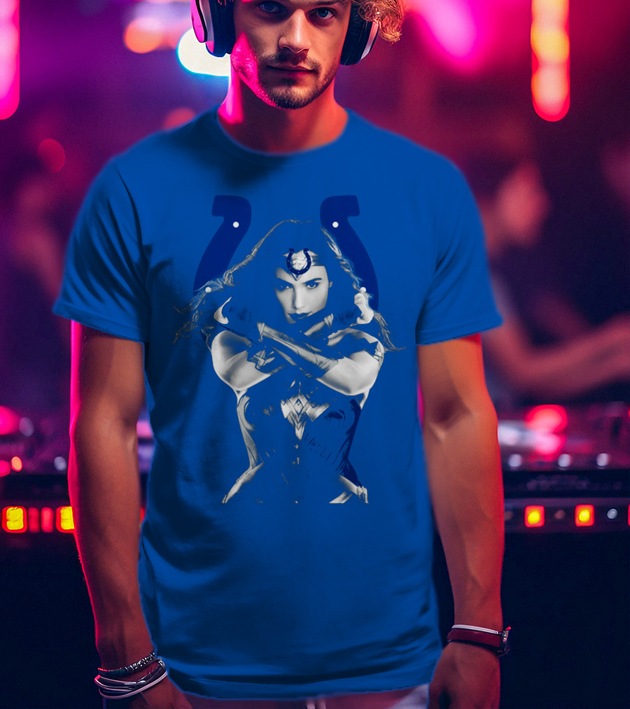Indianapolis Colts 63 Wonder Woman Logo T-Shirt