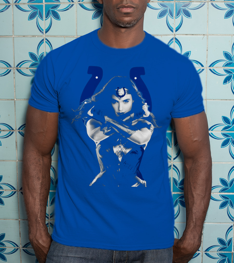 Indianapolis Colts 63 Wonder Woman Logo T-Shirt