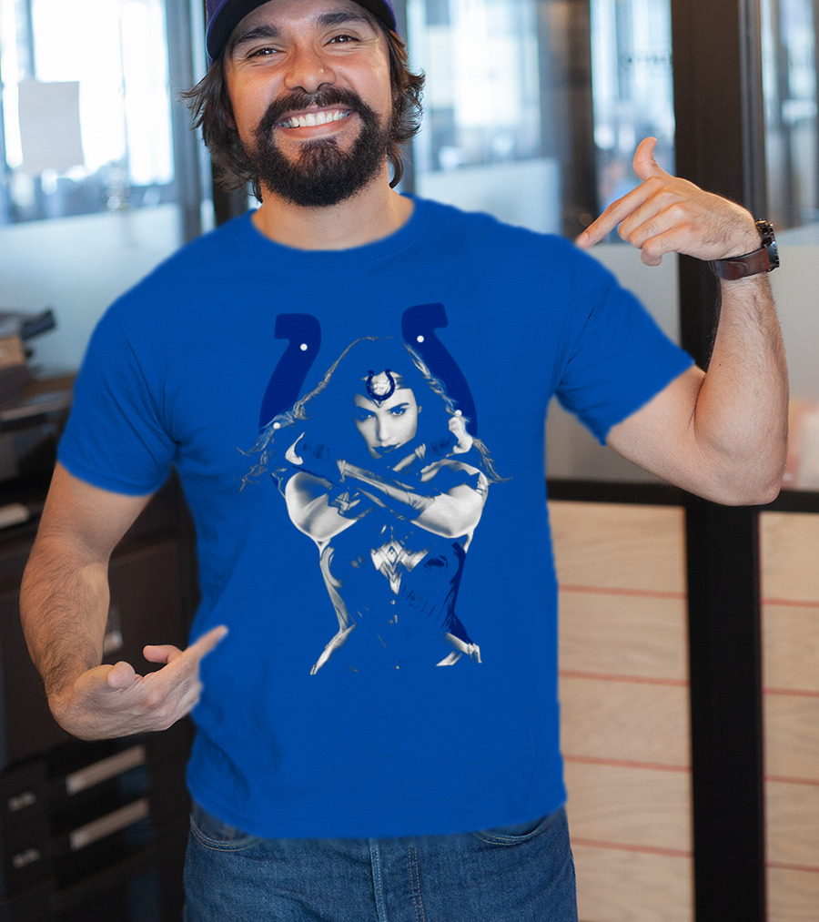 Indianapolis Colts 63 Wonder Woman Logo T-Shirt