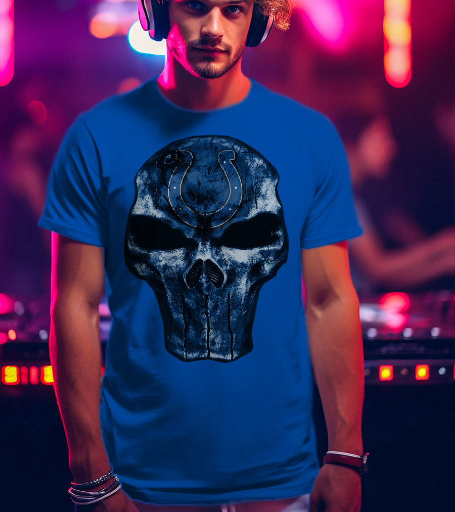 Skull Indianapolis Colts T-Shirt