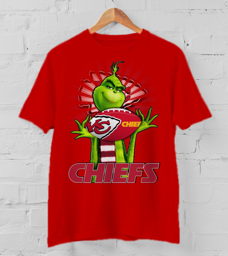 Grinch Chiefs Football KC T-Shirt