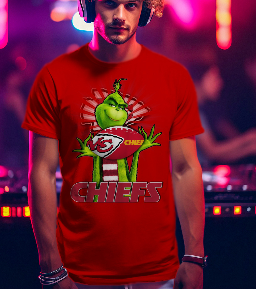 Grinch Chiefs Football KC T-Shirt
