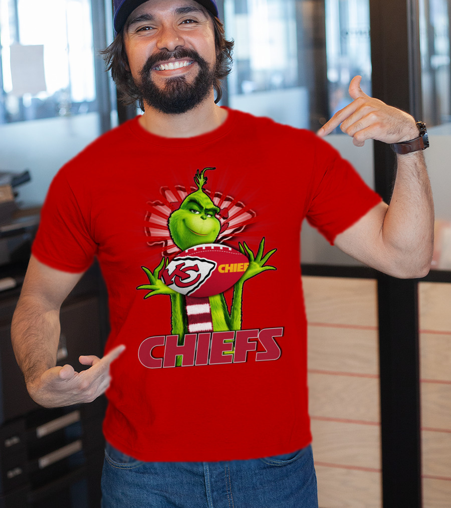 Grinch Chiefs Football KC T-Shirt