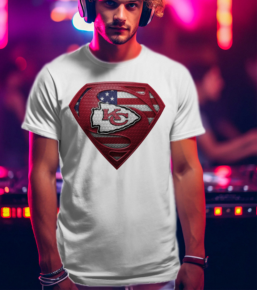 Kansas City Chiefs Super Shield American Flag SPM T-Shirt