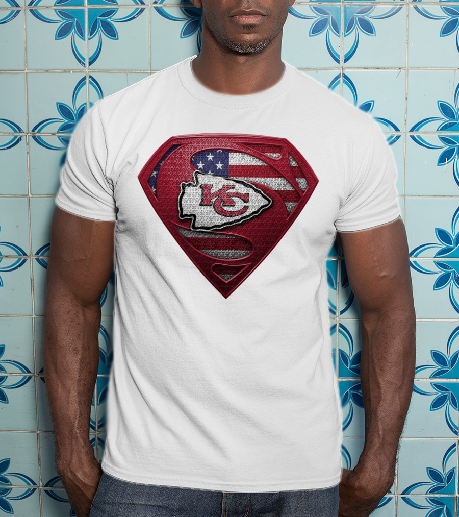Kansas City Chiefs Super Shield American Flag SPM T-Shirt