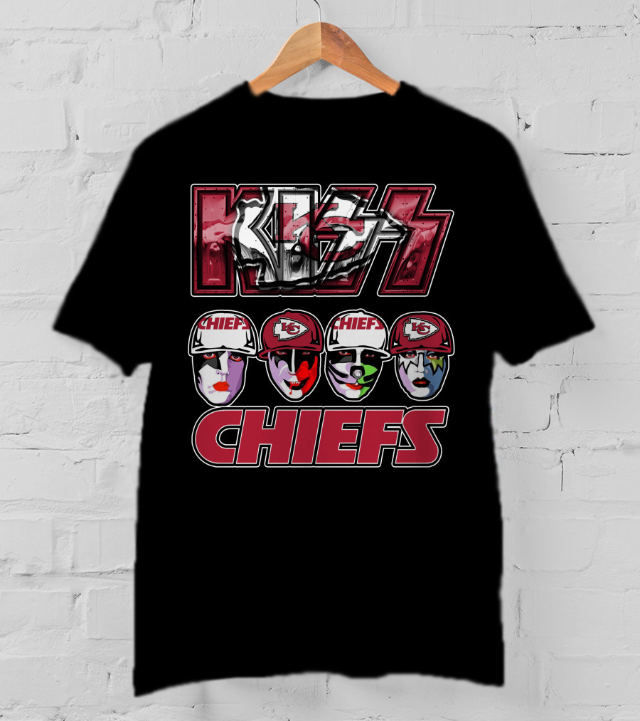 Kiss Chiefs Kansas City Faces Chiefs T-Shirt