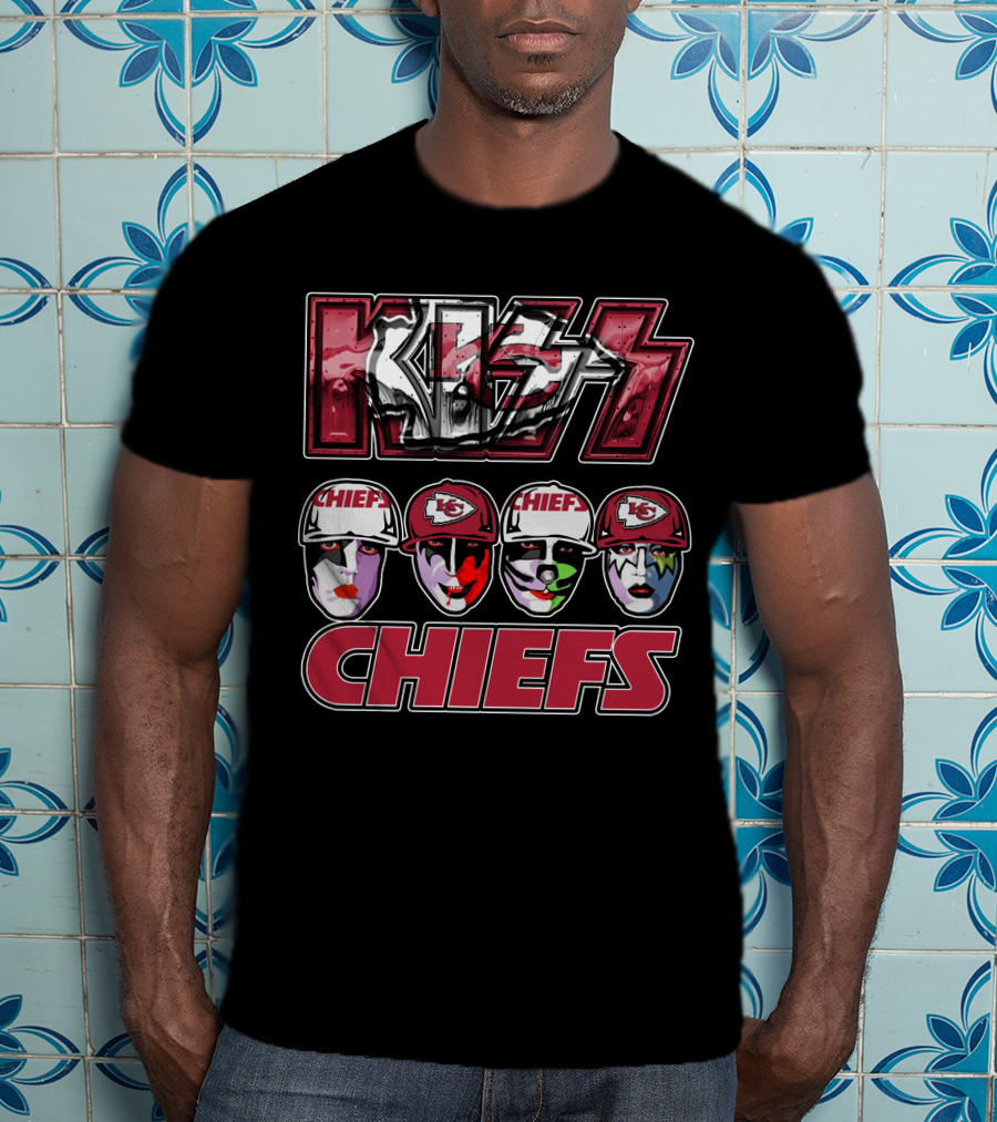 Kiss Chiefs Kansas City Faces Chiefs T-Shirt