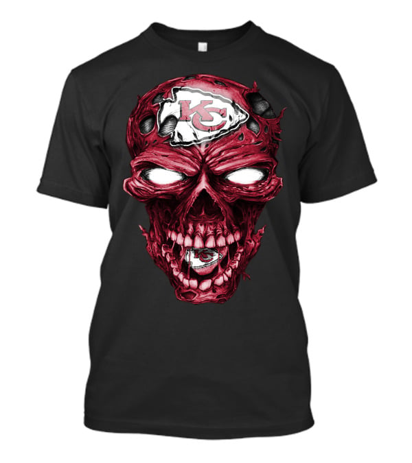 Kansas City Chiefs Skull Head T-Shirt