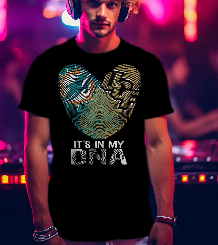 Miami Dolphins Ucf It's In My Dna T-Shirt