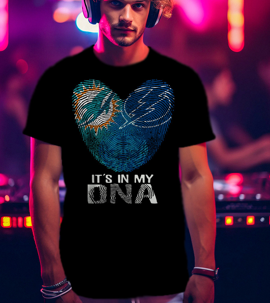 It's In My Dna Miami Dolphins T-Shirt