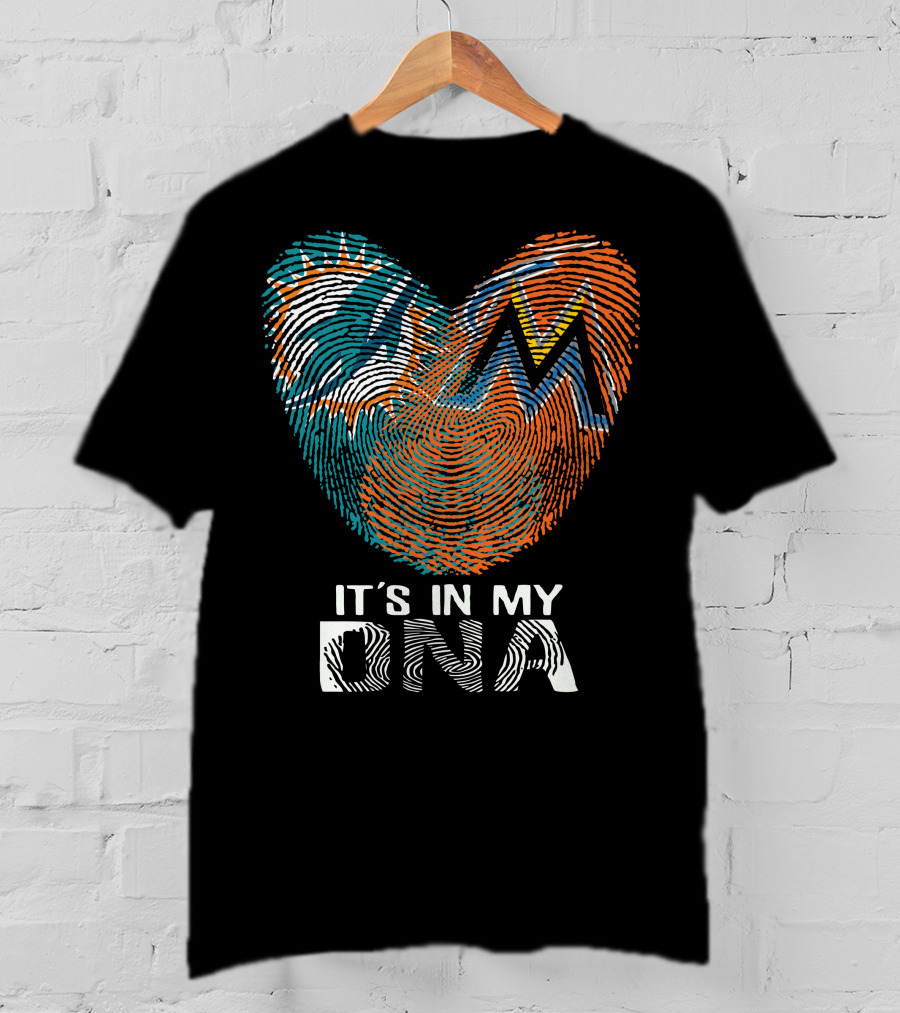 Miami Dolphins Marlins It's In My Dna T-Shirt