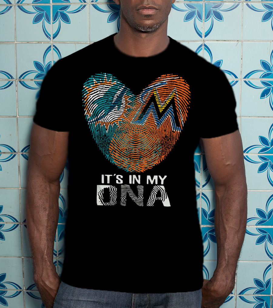 Miami Dolphins Marlins It's In My Dna T-Shirt