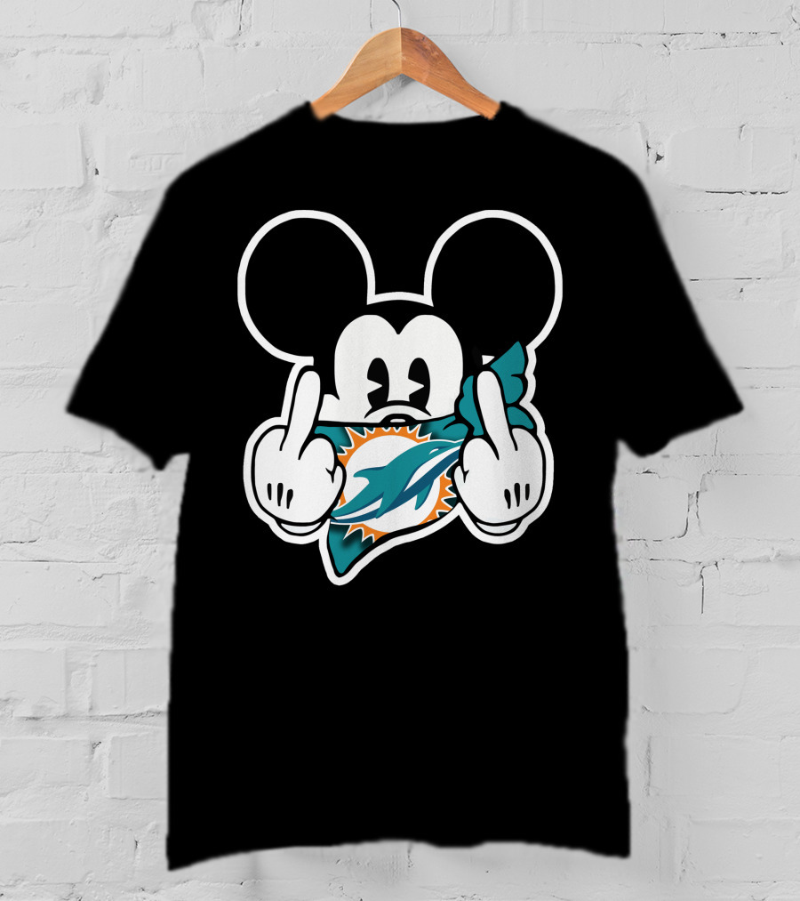 Miami Dolphins 63 Mickey Mouse T-Shirt