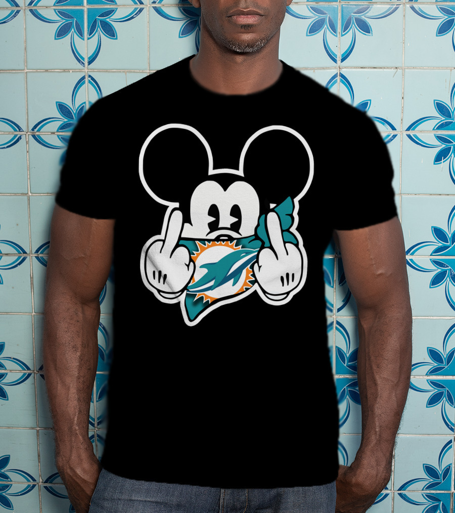 Miami Dolphins 63 Mickey Mouse T-Shirt