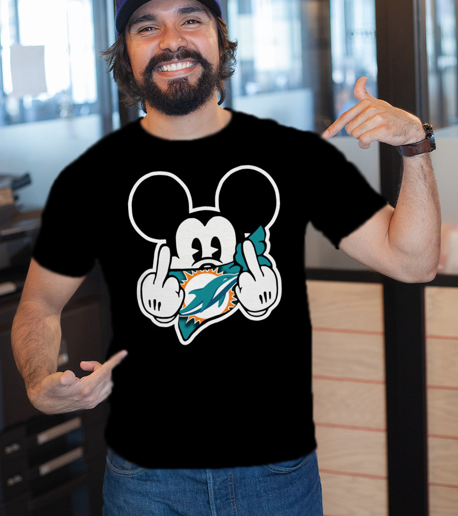 Miami Dolphins 63 Mickey Mouse T-Shirt