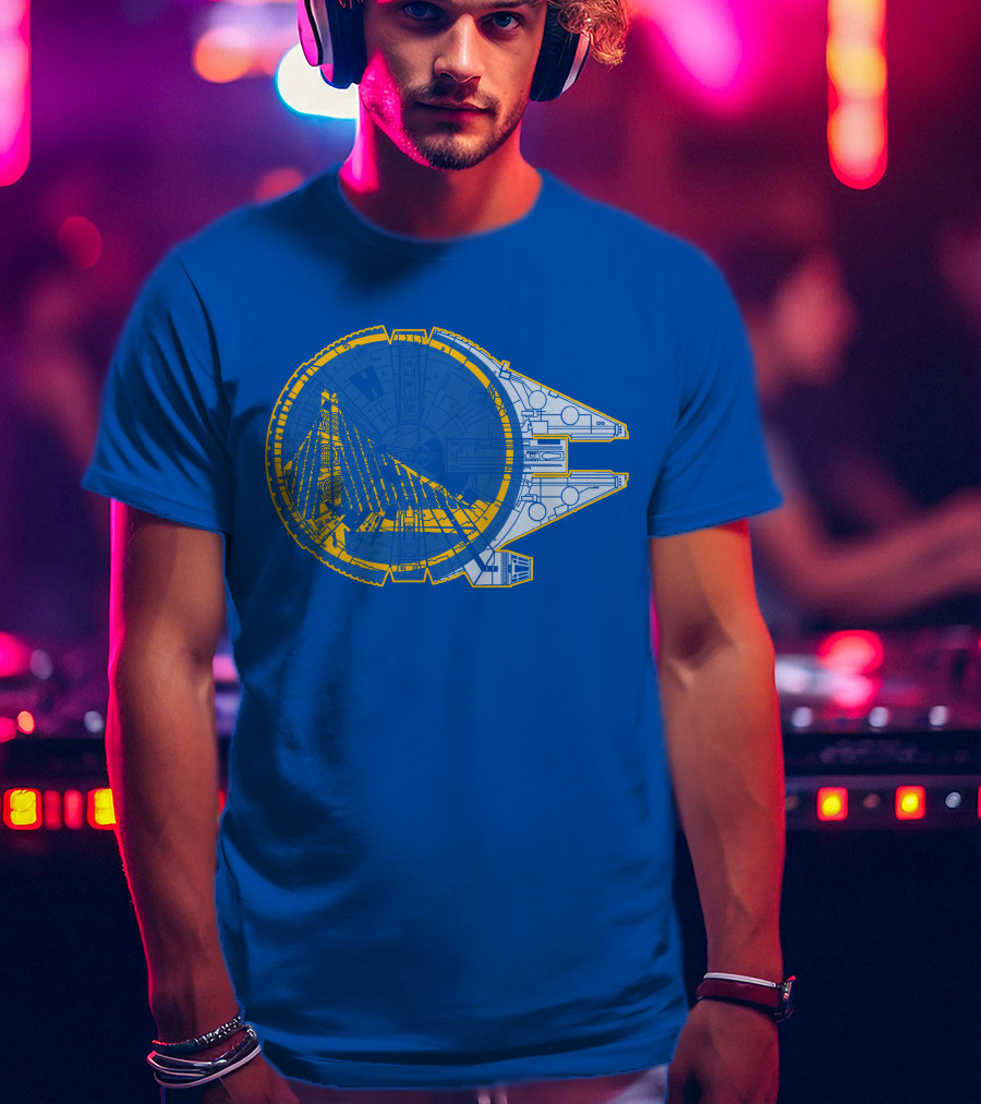 Golden State Warriors Millennium Falcon T-Shirt