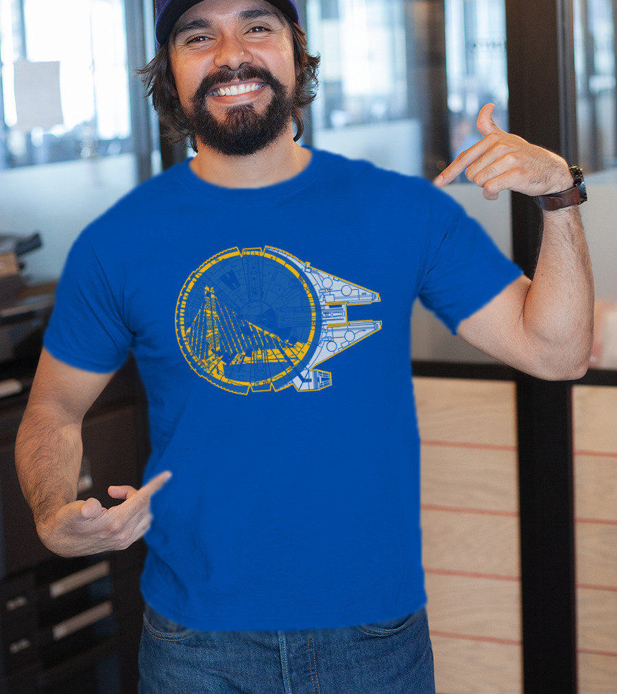 Golden State Warriors Millennium Falcon T-Shirt