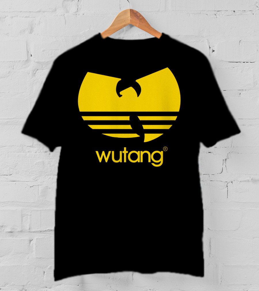 Wutang Yellow Iconic Symbol And Text T-Shirt