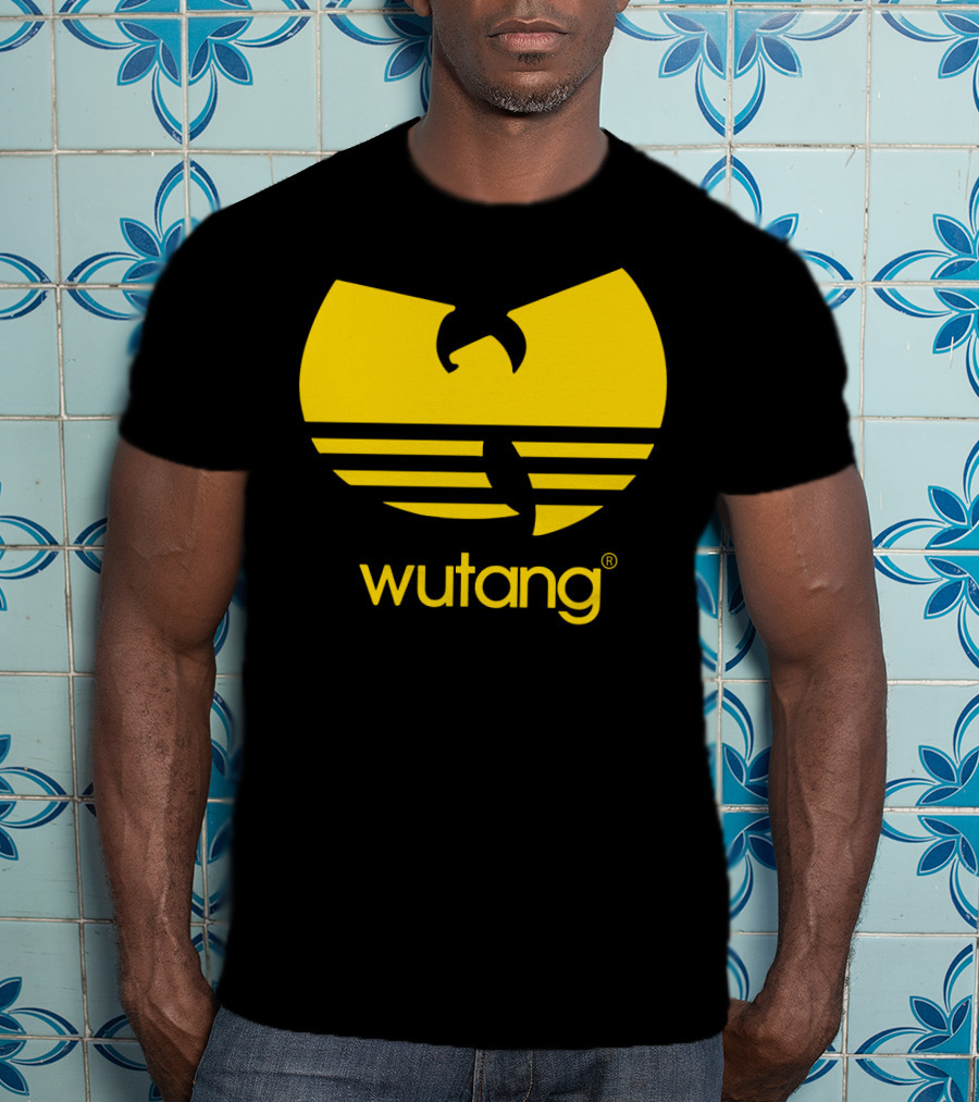 Wutang Yellow Iconic Symbol And Text T-Shirt