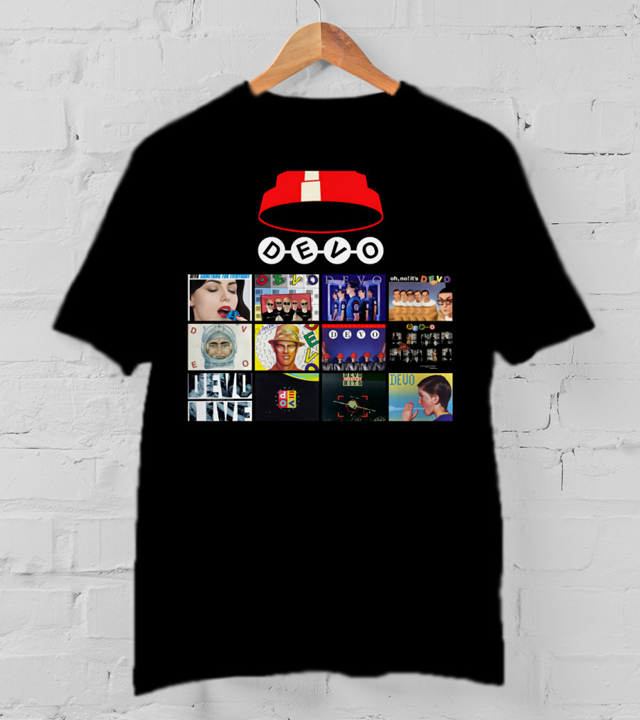 DEVO Album Covers Collection With Signature Energy Dome T-Shirt