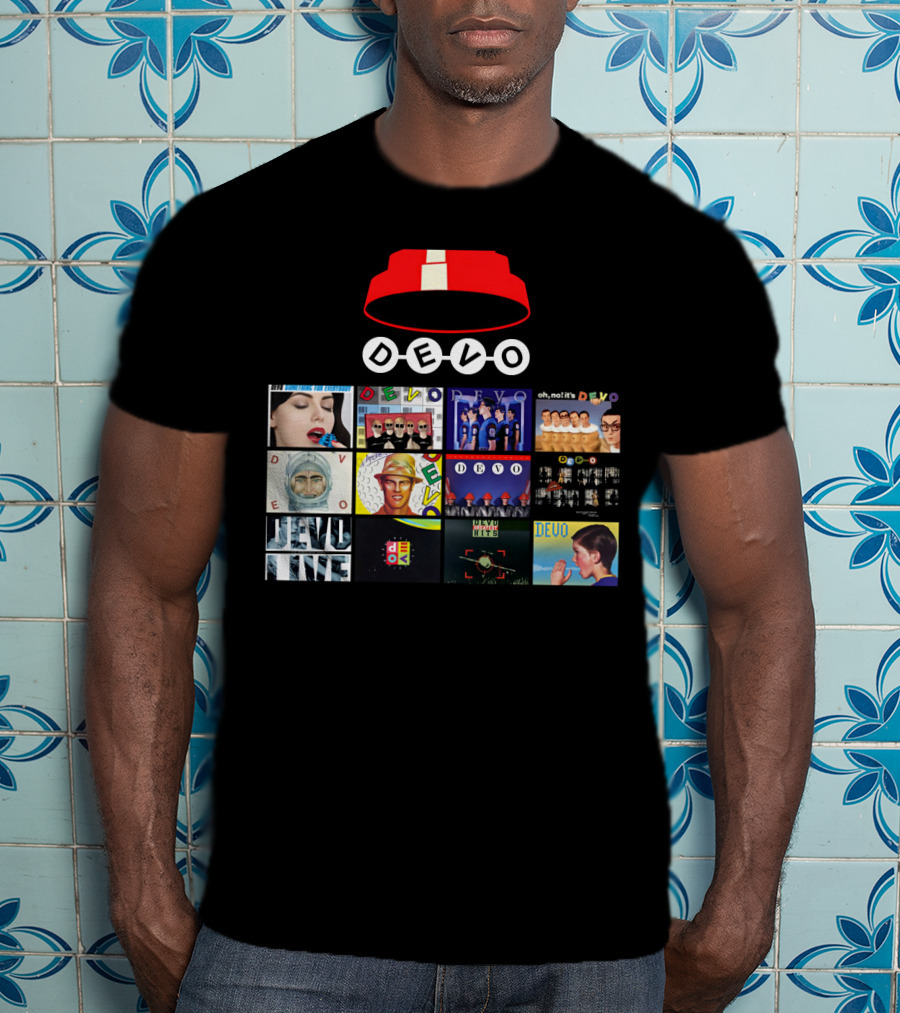 DEVO Album Covers Collection With Signature Energy Dome T-Shirt