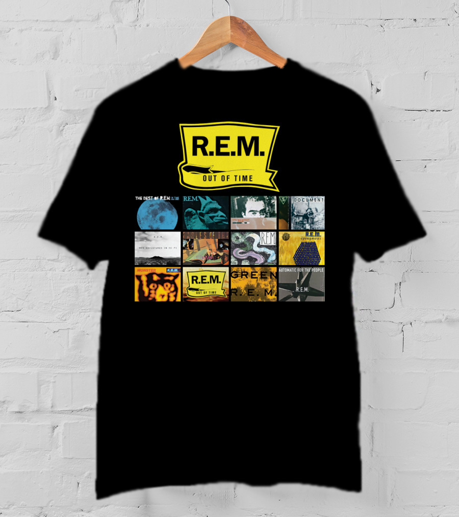 R.E.M. Out Of Time Album Covers Collection T-Shirt