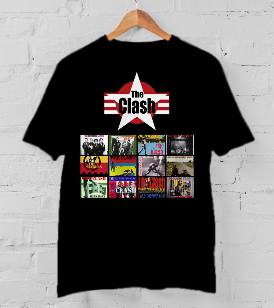 The Clash Essential Compilation Album Covers Collection T-Shirt