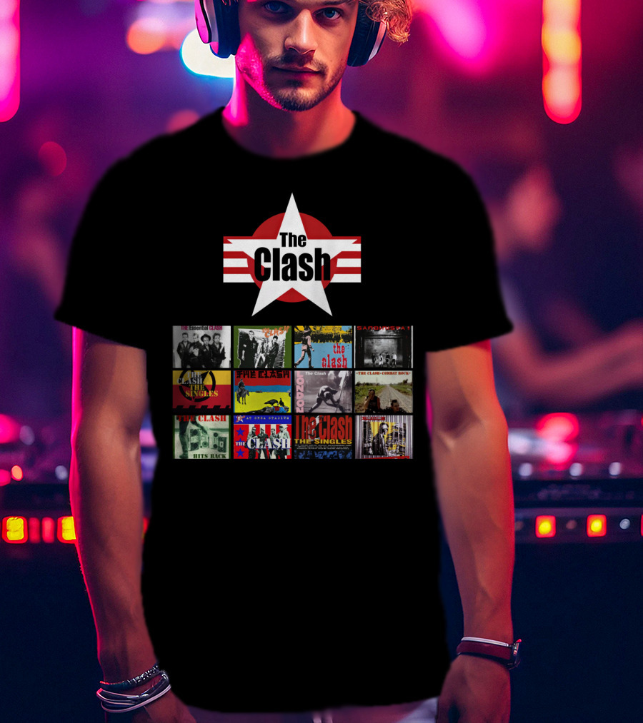 The Clash Essential Compilation Album Covers Collection T-Shirt