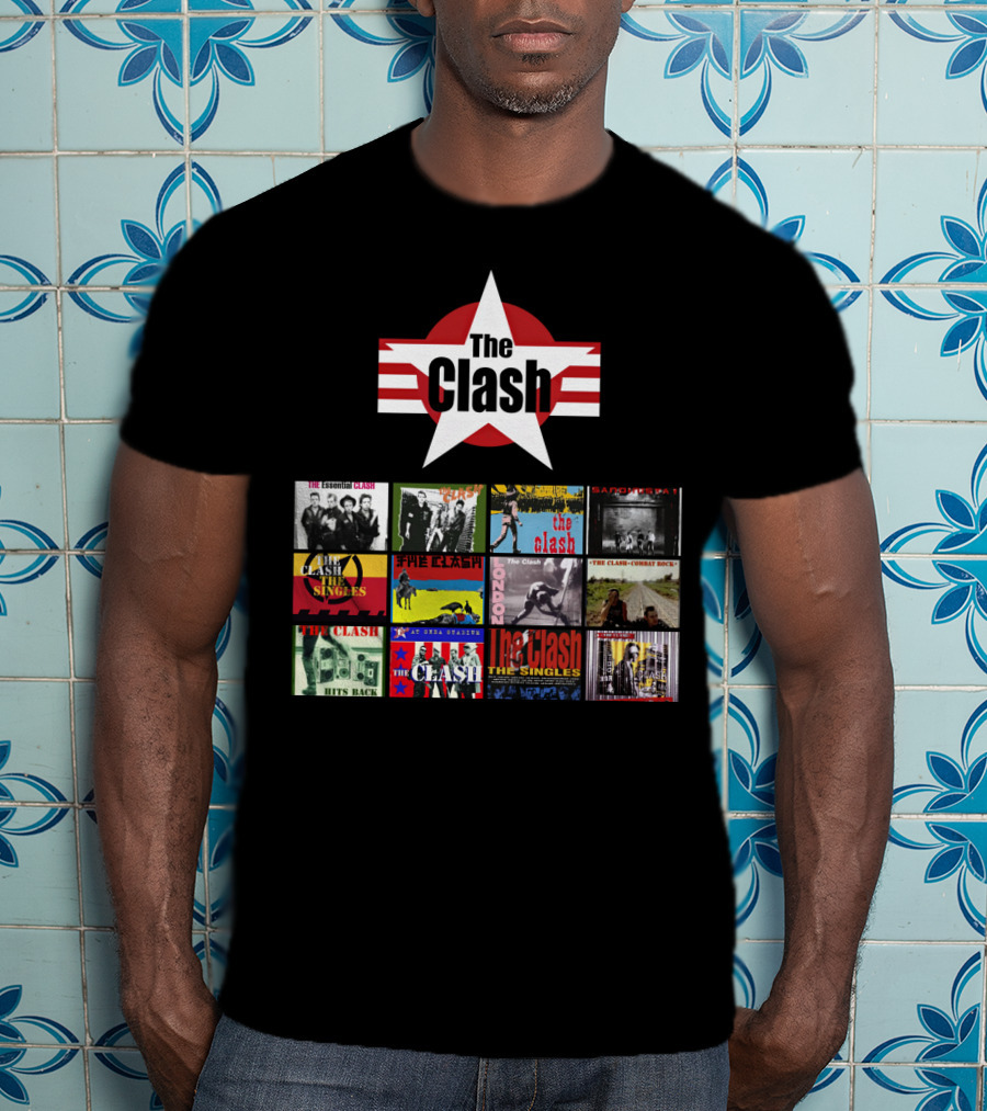 The Clash Essential Compilation Album Covers Collection T-Shirt