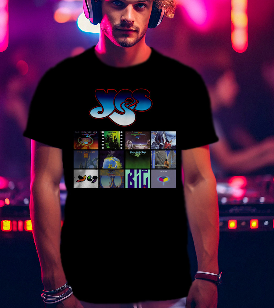 Yes Band Album Collection Highlights Classic Covers And Iconic T-Shirt