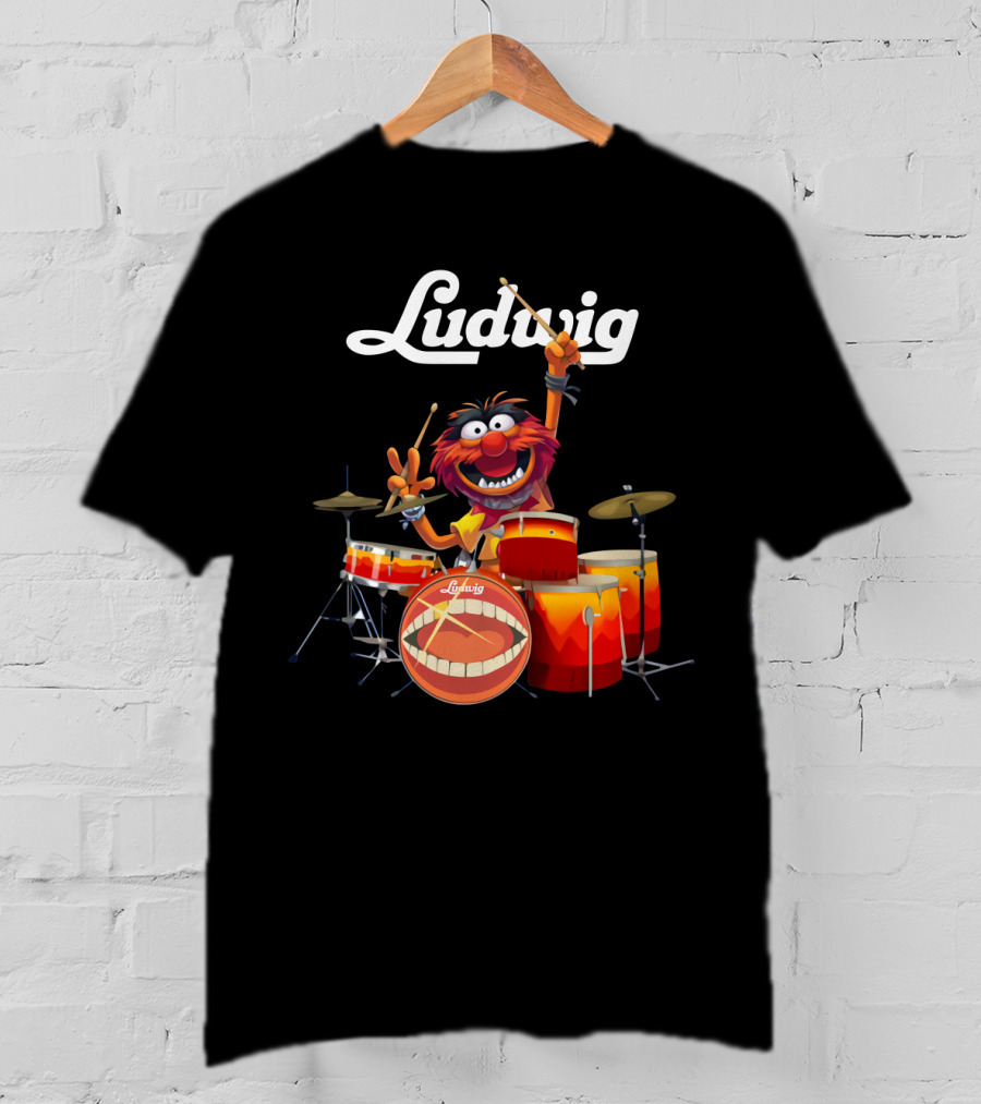 The Muppet Show Animal With Ludwig Drums T-Shirt