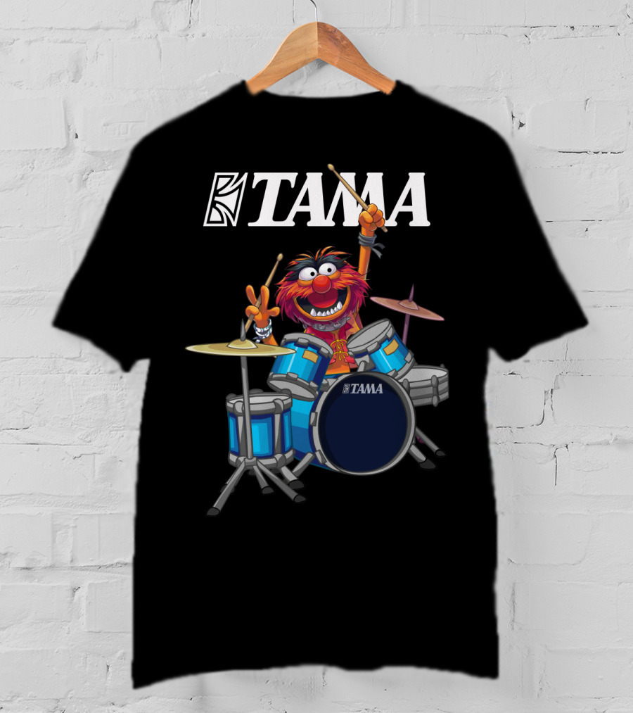 The Muppet Show Animal With Tama Drums Enthusiastic Performance T-Shirt
