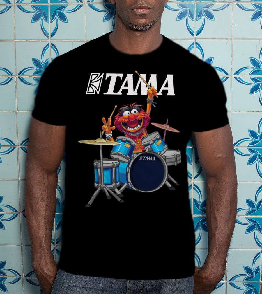 The Muppet Show Animal With Tama Drums Enthusiastic Performance T-Shirt