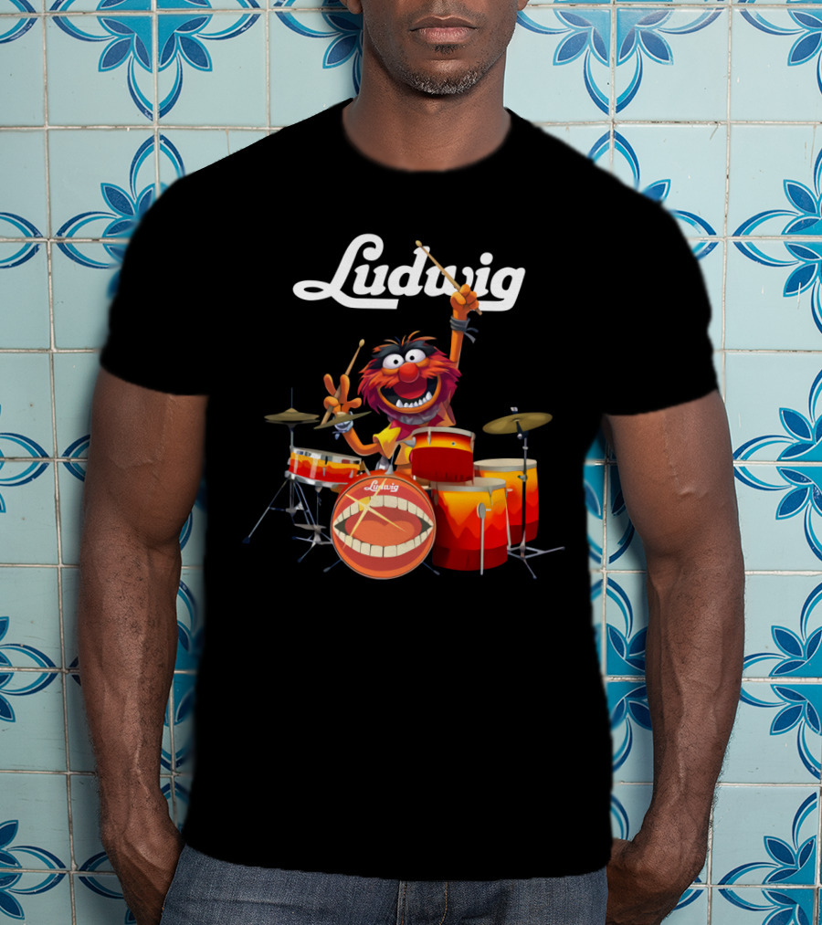 The Muppets Animal Ludwig Drums T-Shirt