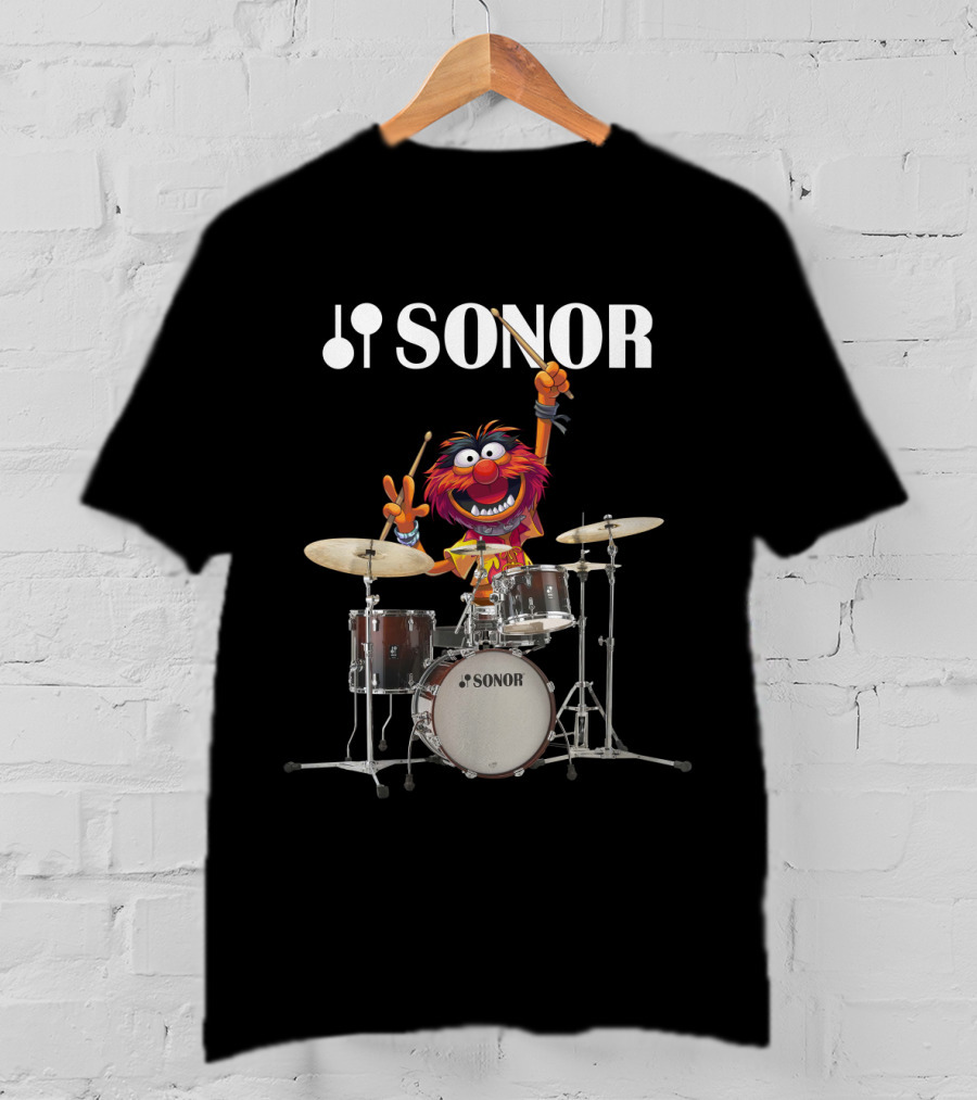 The Muppets Animal Playing Sonor Drums T-Shirt