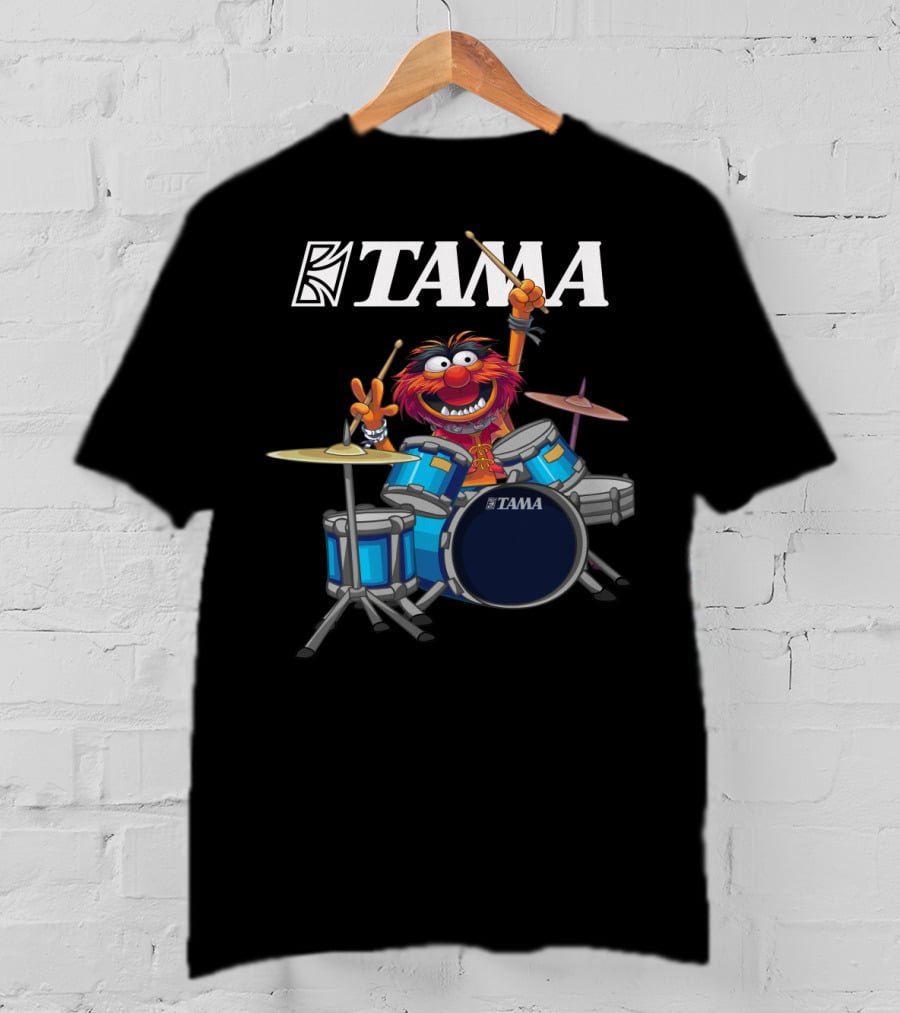The Muppets Animal Tama Drums Enthusiastic Drumming Muppet T-Shirt