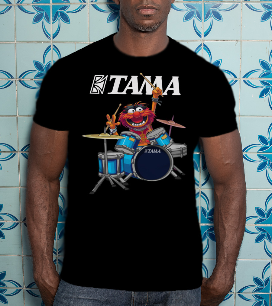 The Muppets Animal Tama Drums Enthusiastic Drumming Muppet T-Shirt