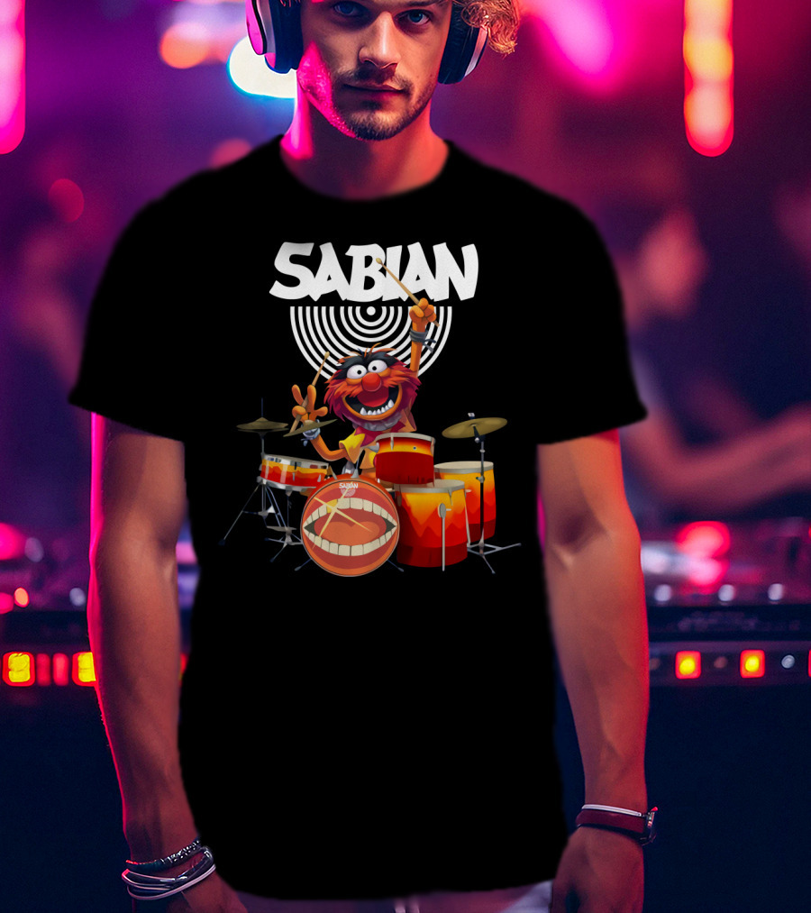 The Muppets Animal Sabian Drums T-Shirt