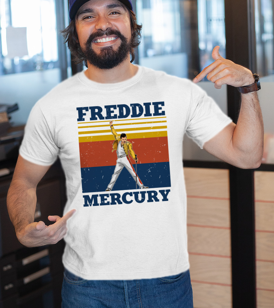 FREDDIE MERCURY Yellow Jacket T-Shirt