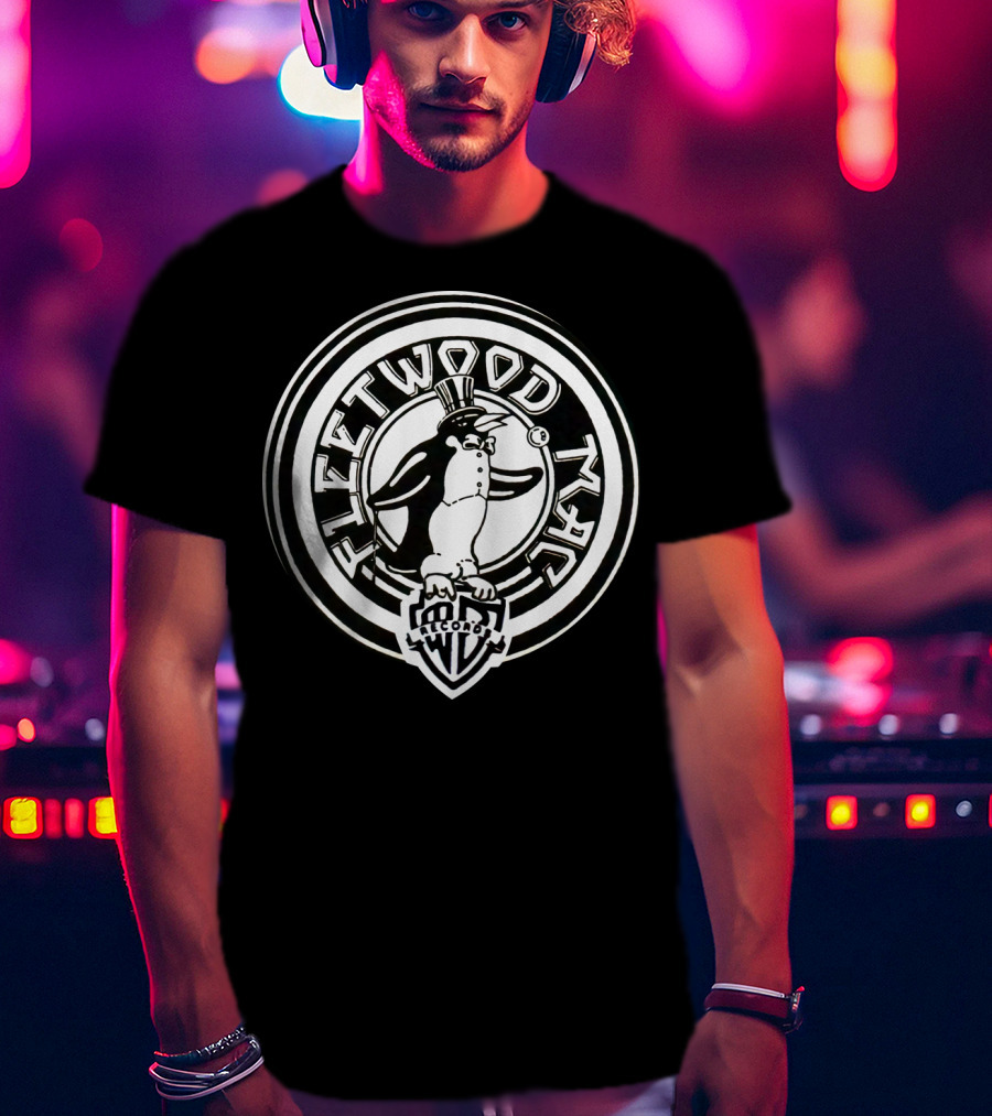Fleetwood Mac Warner Bros Records Penguin T-Shirt